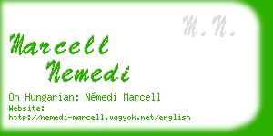 marcell nemedi business card