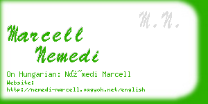 marcell nemedi business card